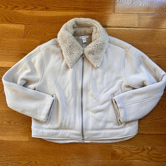 Athleta Off-White Teddy Jacket - Picture 8 of 14